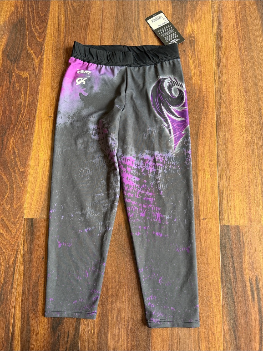 GK Disney Descendants Capri Leggings Gymnastics Dance AM Adult M New